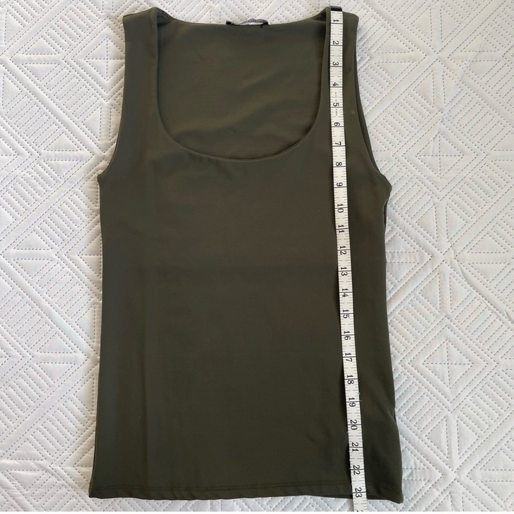 Zara Green Fitted Tank Top